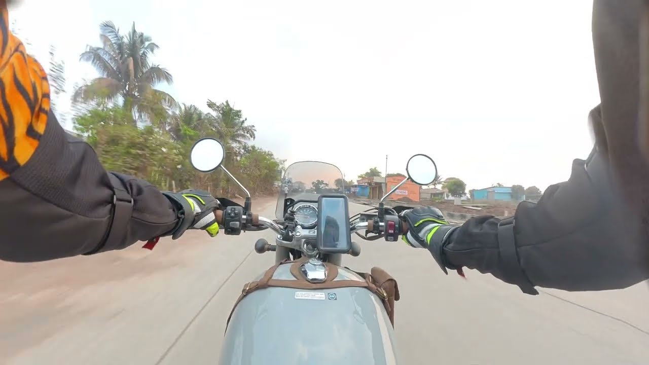 Early morning ride on Honda CB350 | Pure therapy of engine thump & exhaust note | 4K Quality 