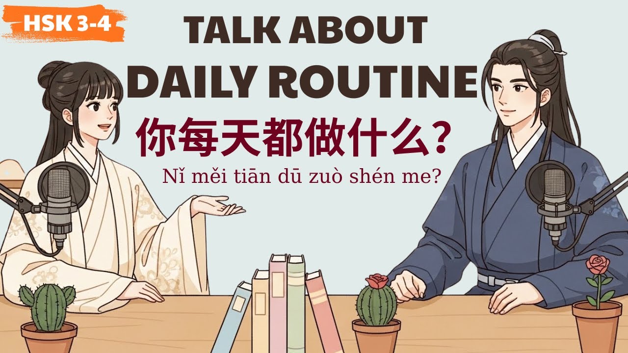 HSK 3-4 | 你每天都做什么？ | Talk About Daily Routine | Learn Chinese Podcast