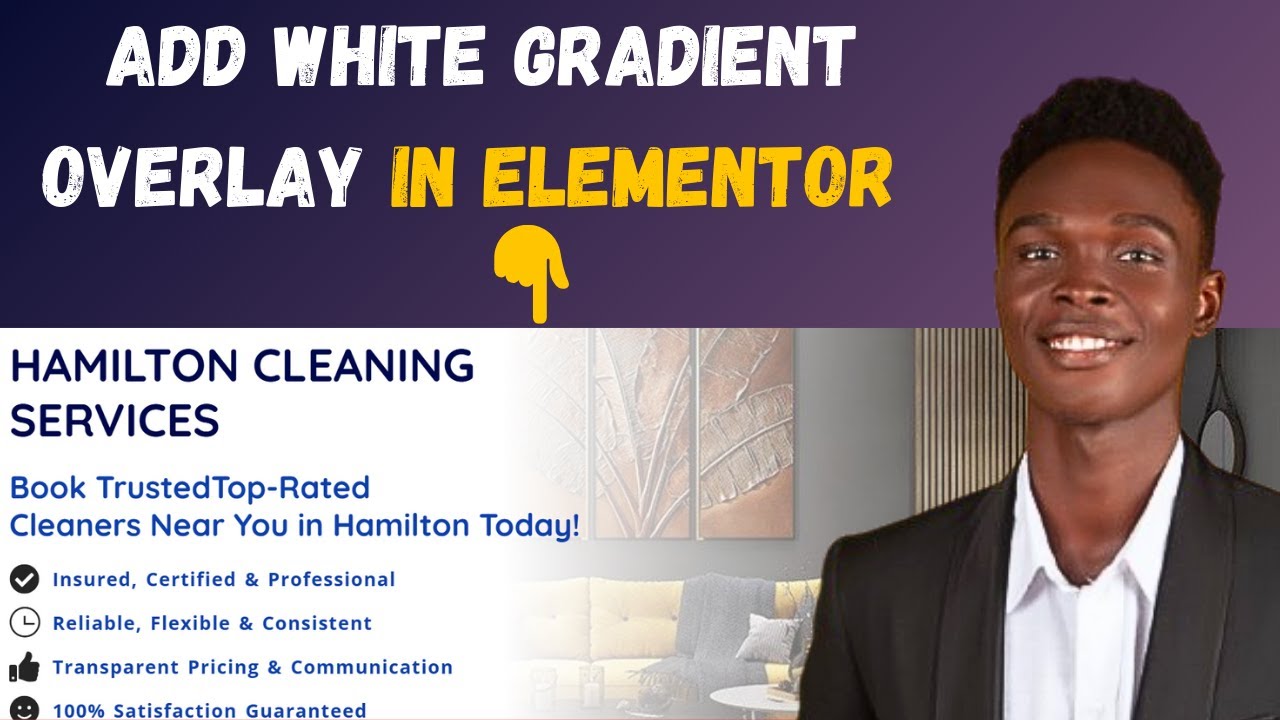 How to Add a White Gradient Overlay in Elementor: Make Text Stand Out on Background Images