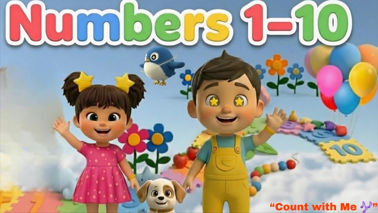 Numbers 1–10 ⭐ Learn Counting for Kids | Nursery Rhymes & Learning | The Little Star