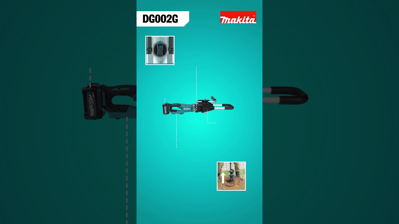 Cordless Earth Auger - DG002G #makitaindiapowertools #makitaindia #40vmax #xgt #dg001G #earthauger