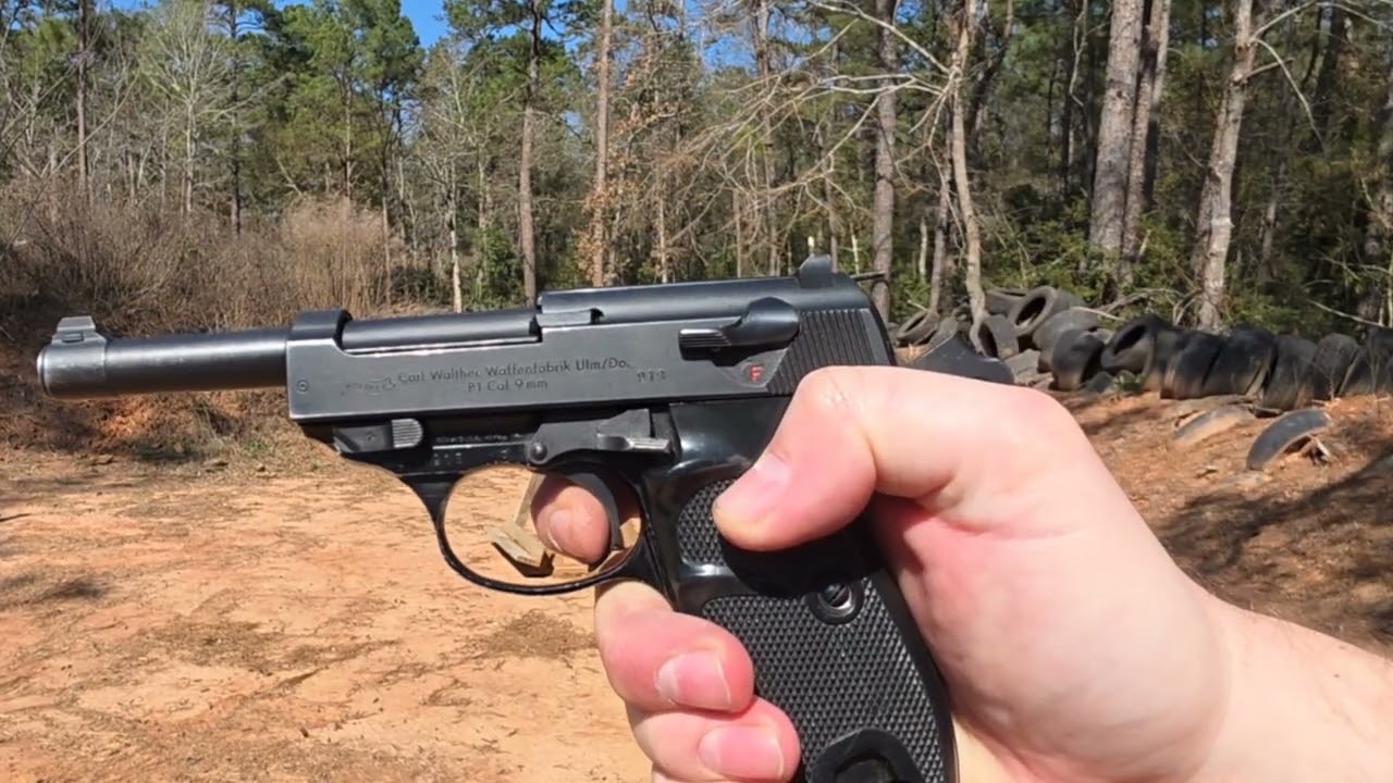 Cold War Era Walther P1 Bundeswehr Pistol First Shots and Thoughts: Not Perfect! (P38 Post 1963)