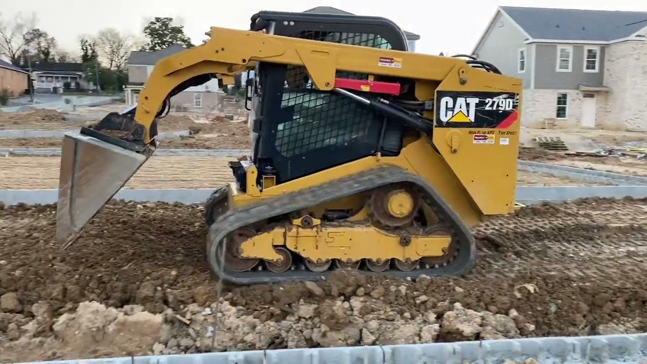 Cat 279d3 Pushing Dirt