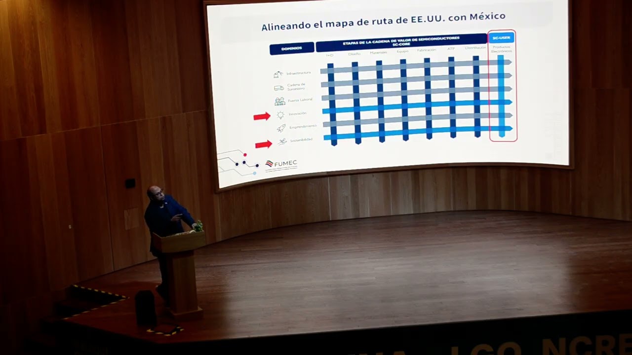 Conferencia de Eugenio Mar&iacute;n, CEO de FUMEC, en Primer Congreso Nacional Oblea Multiproyecto TecNM