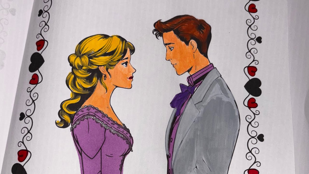 ASMR-Victorian Romance Coloring Page