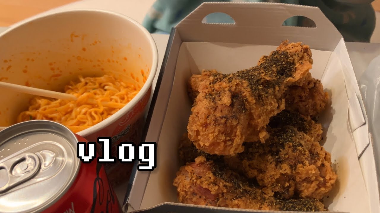 황금올리브 블랙페퍼 닭다리에 로제 불닭볶음면, 엽떡맛 닭가슴살에 꼬꼬면 먹방 | 오랜만에 비비큐로 단백질 충전🍗 | 닭에 미친사람의 먹방 브이로그