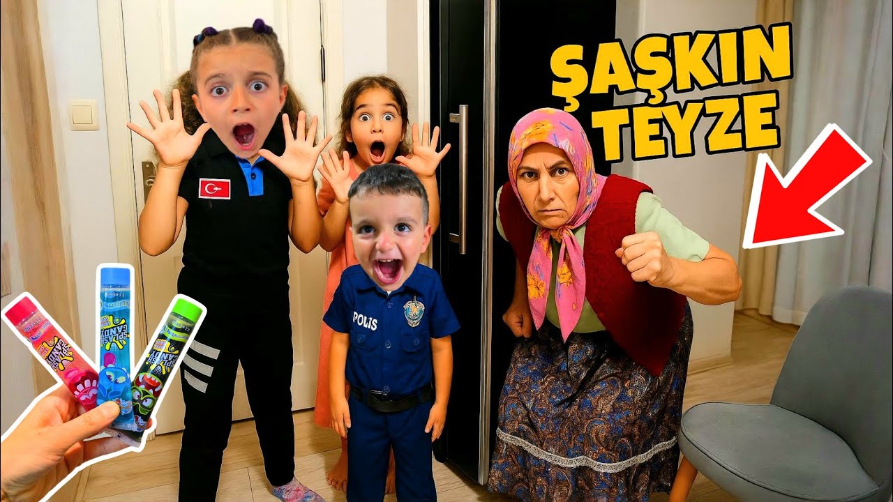 POYRAZ ELİF ŞAŞKIN TEYZE KUZENLERİN EVİNE GELDİ!!