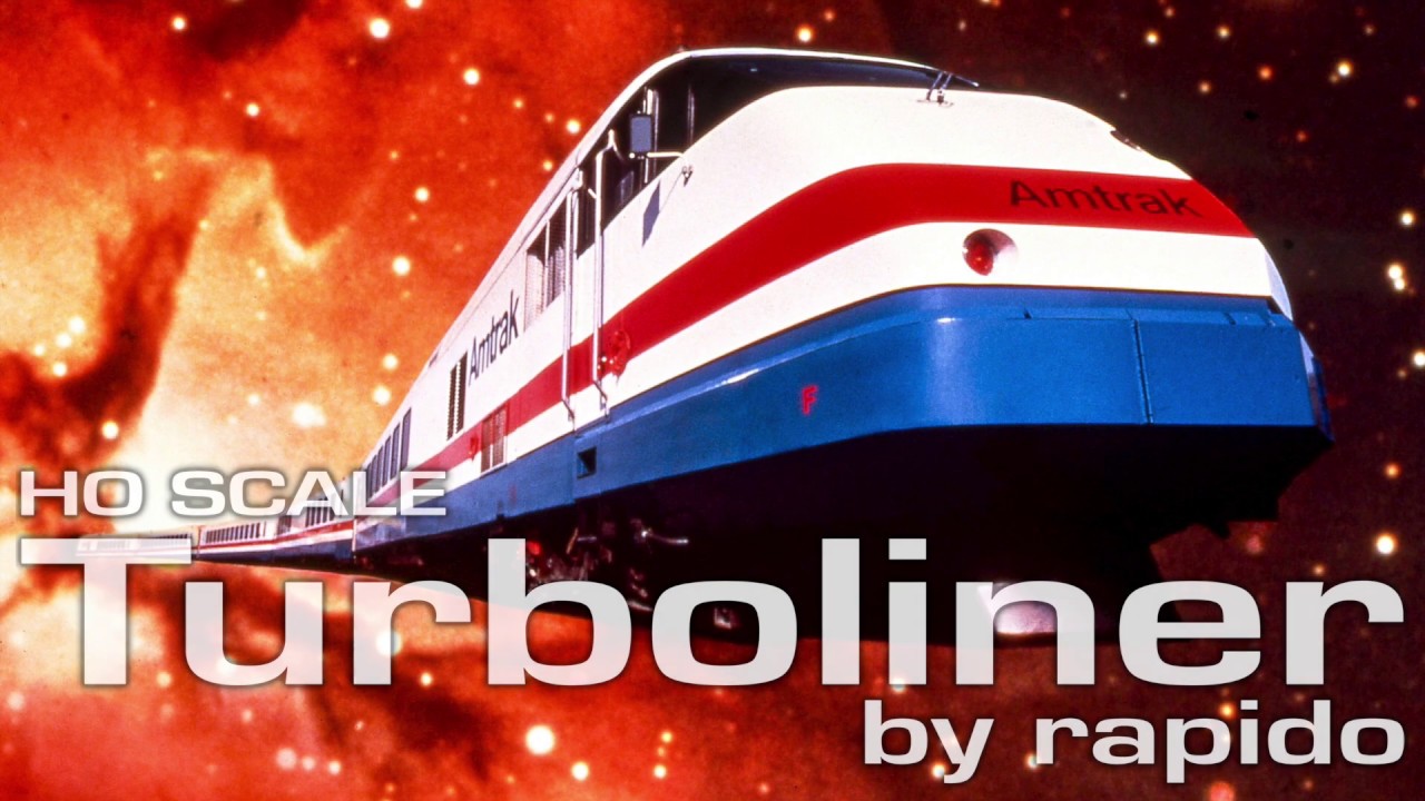 HO Scale Amtrak Turboliner by Rapido