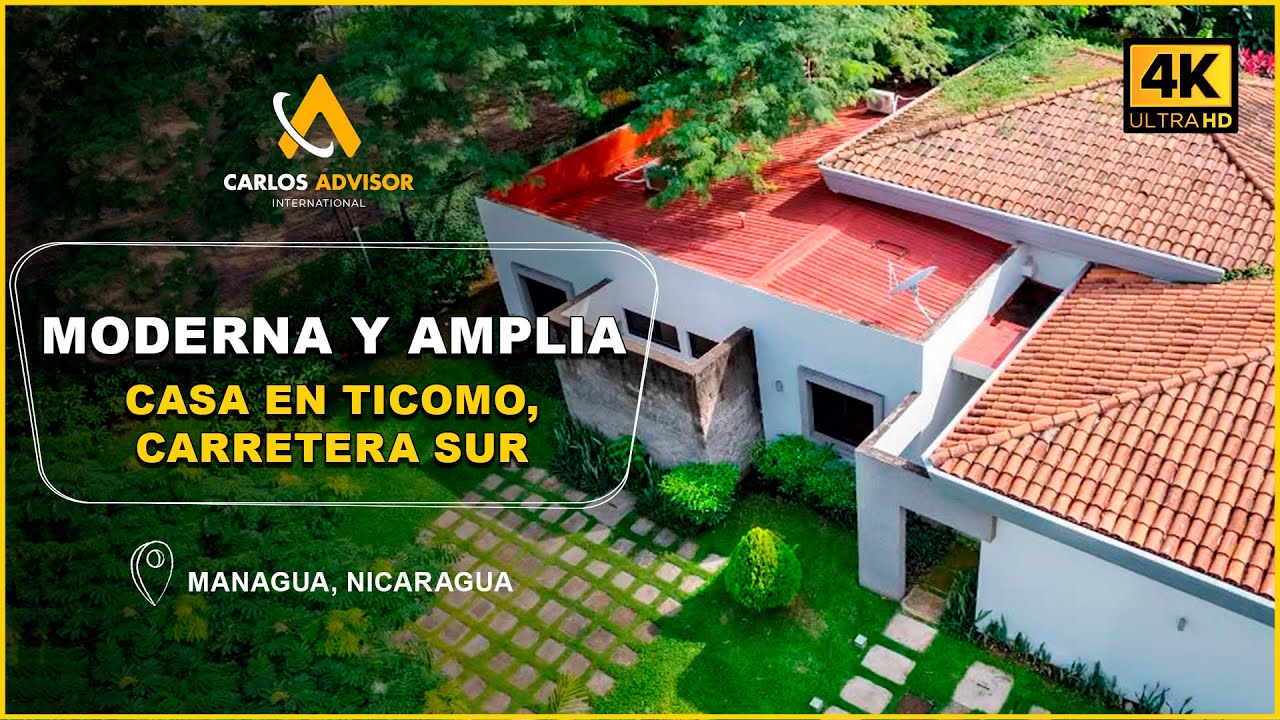 Casa en Venta en Carretera Sur, Managua | 4 Habitaciones, 4.5 Baños | U$310,000