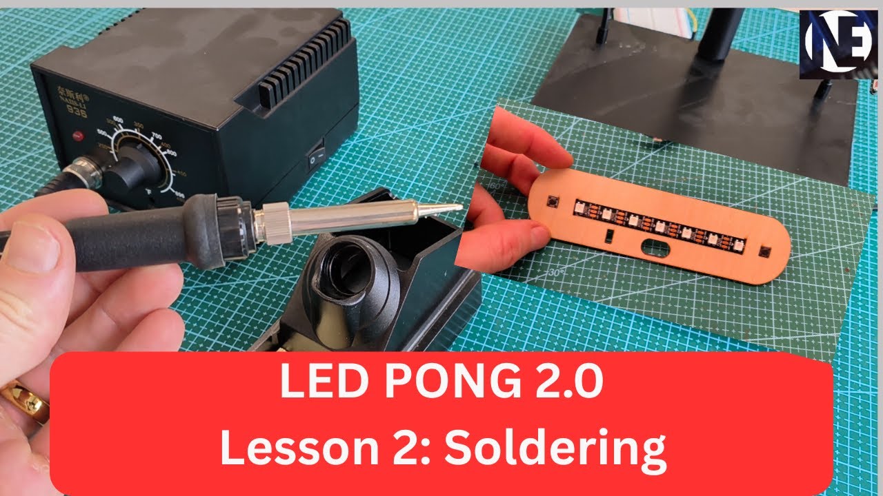 LED Pong 2.0 – Урок 2: Пайка компонентов