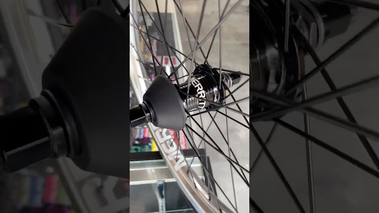 Custom Merritt BMX wheel. #bmx #bmxparts #bmxbike #ridebmx #bmxshop #bikeshop #bikelife