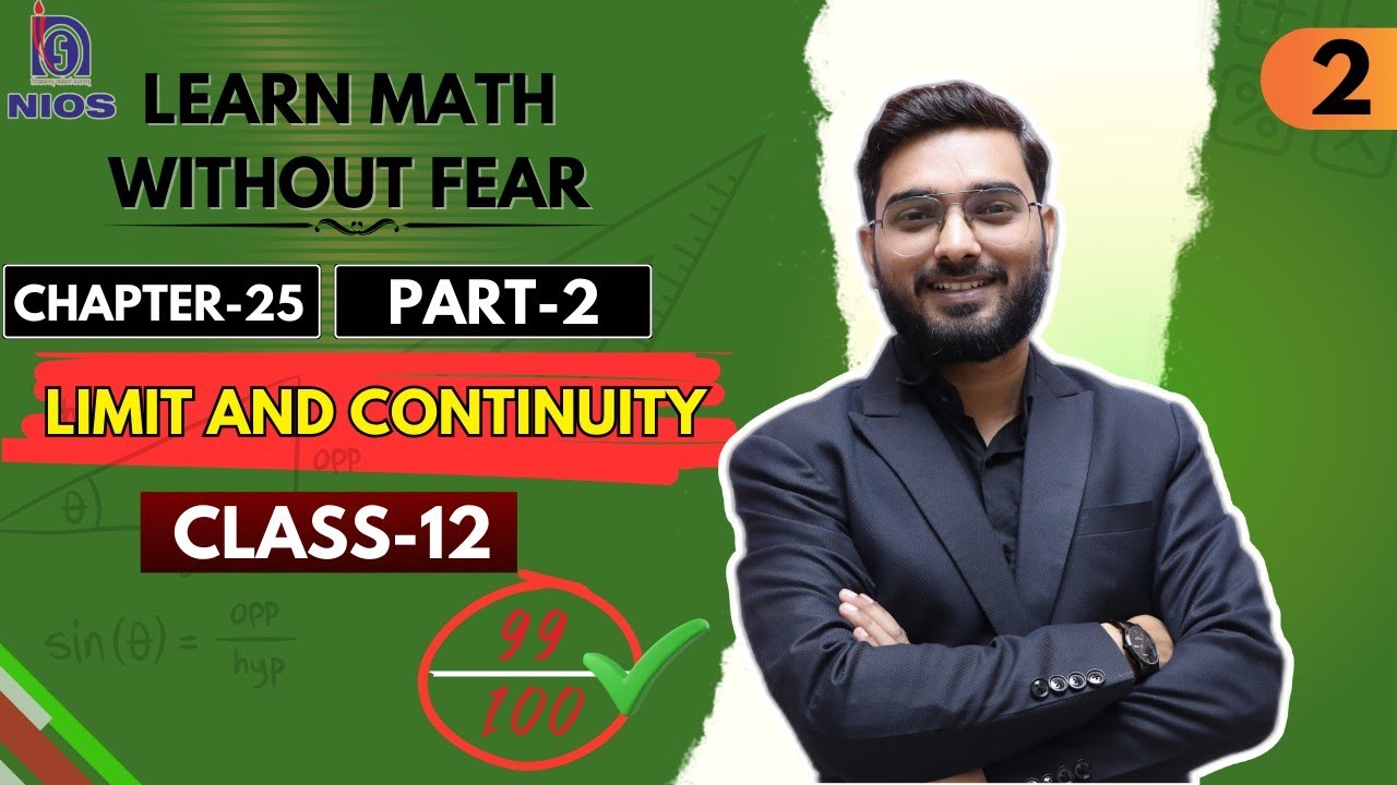 Limit & Continuity : Calculus (PART-2)chap-25 #Nios_mathematics