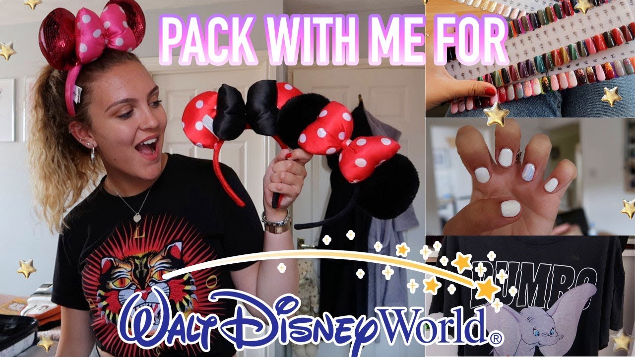PACK WITH ME FOR DISNEY WORLD FLORIDA! Brows, Nails & Travel Essentials✈️