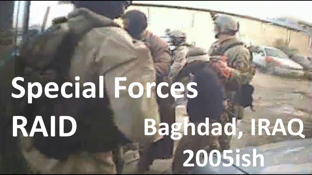 COMBAT FOOTAGE / Special Forces RAID On Baghdad Iraq 
