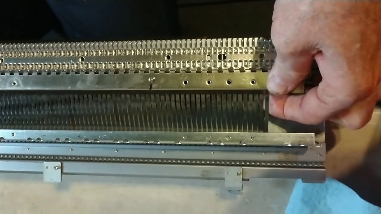 Inside the Brother 930 Knitting Machine Bed