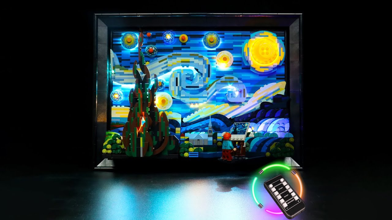 BrickBling Light Kit for LEGO Vincent van Gogh - The Starry Night 21333