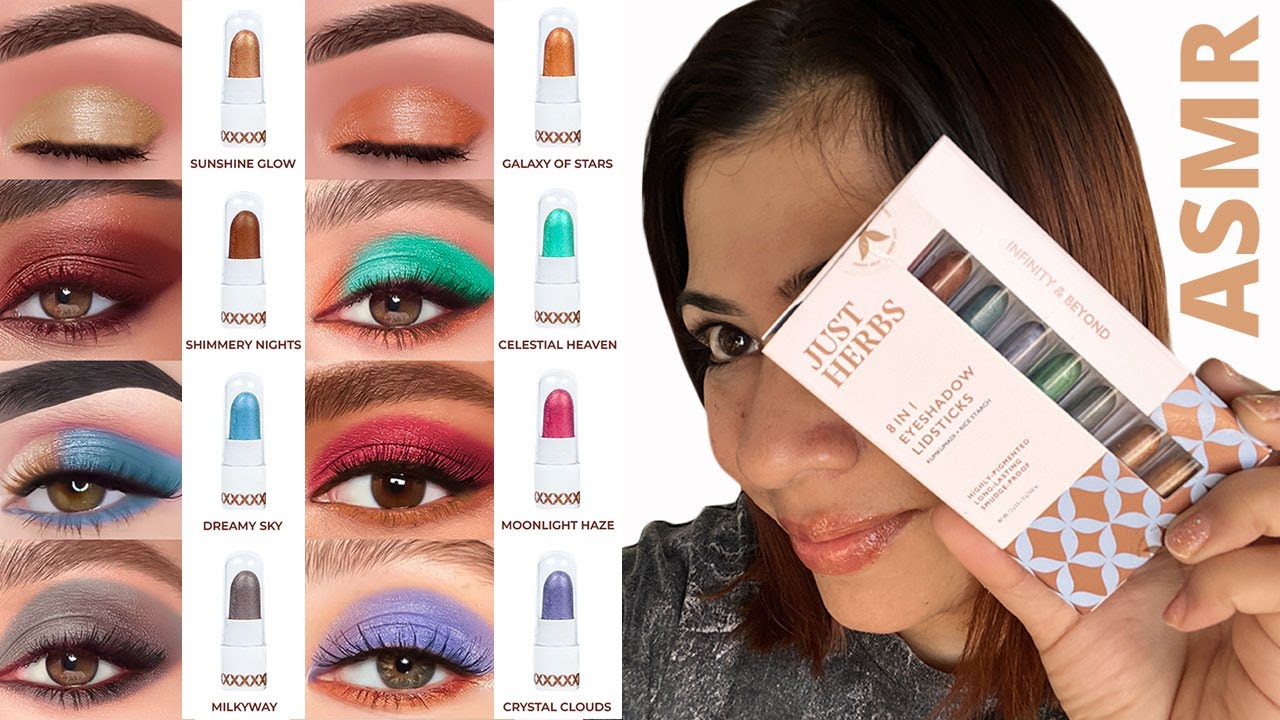Just Herbs Eyeshadow Lidstick Unboxing ASMR | Unboxing ASMR | ASMR Unboxing Makeup | Your Gorishta:)
