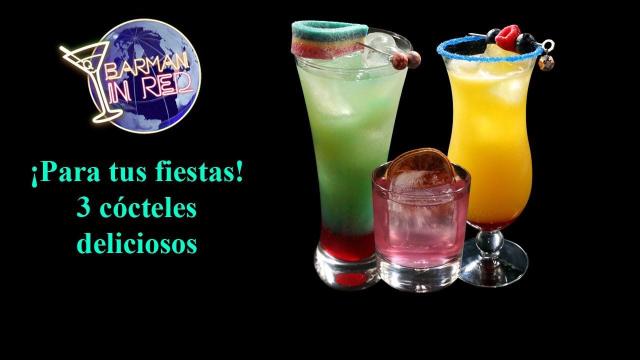 ¡Para tus fiestas! 3 cócteles deliciosos