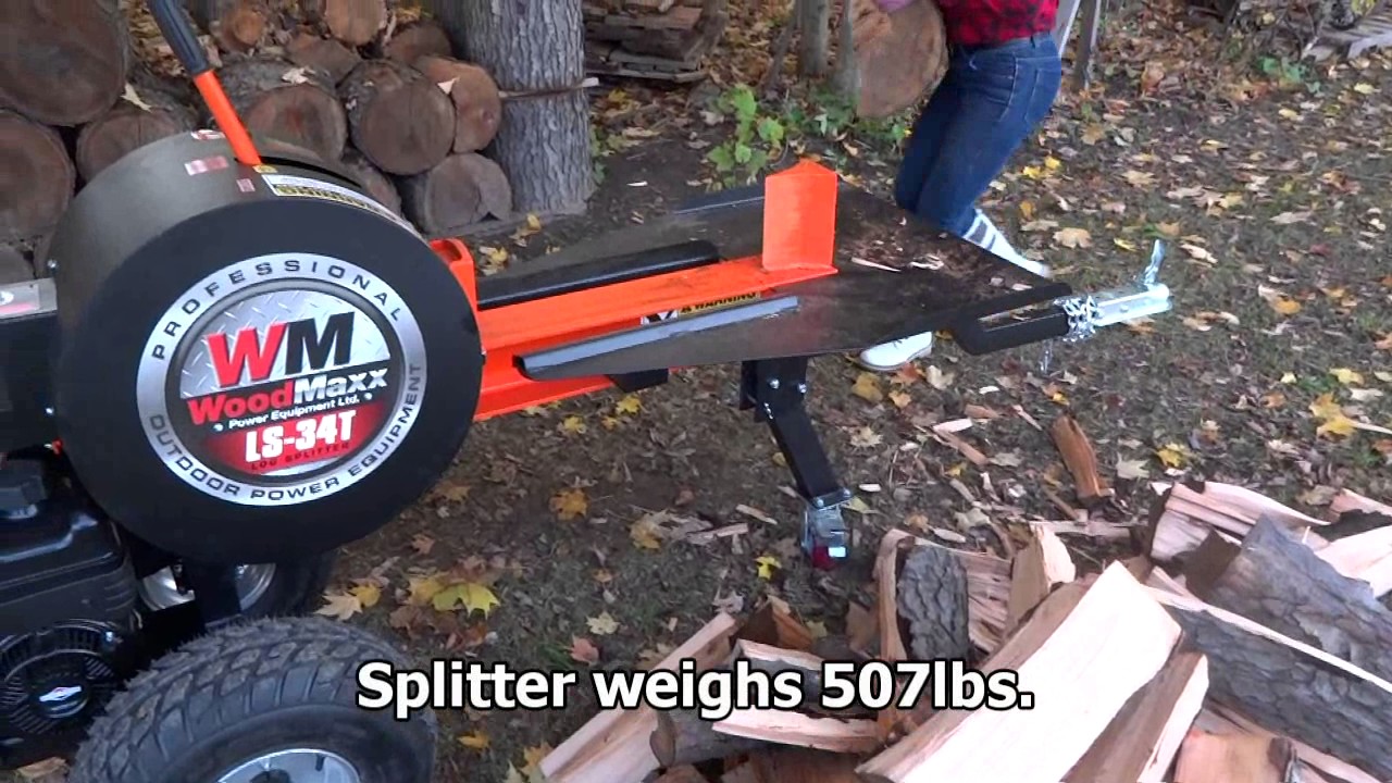 WoodMaxx LS-34T Kinetic Log Splitter