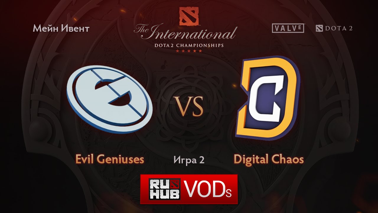 Evil Geniuses vs D.Chaos, TI6 Мейн Ивент, Финал Нижней сетки, Игра 2
