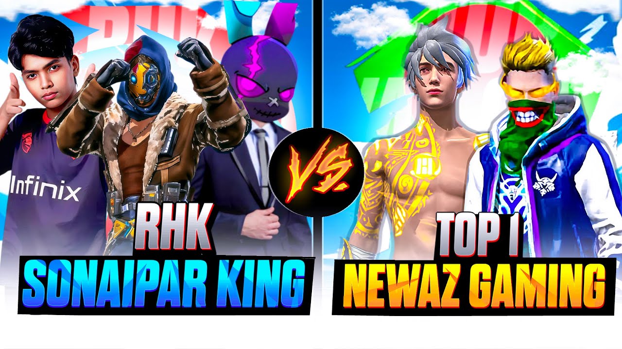 রাশিয়ান সার্ভারের RHK সোনাইপার কিং - TOP 1 NEWAZ GAMING কে অপমান করে চ্যালেঞ্জ দিলো😱😬 | NEWAZ GAMING