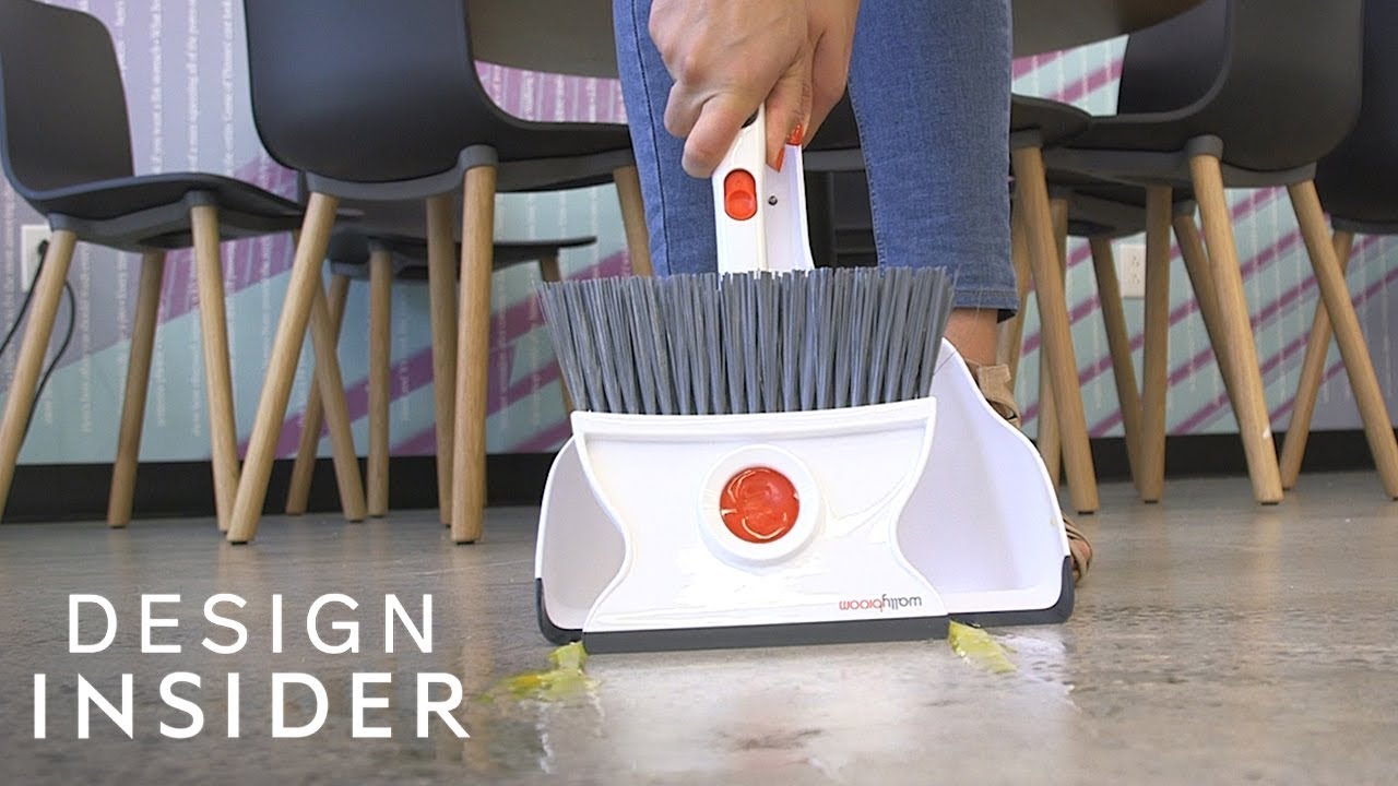 Broom Cleans Wet and Dry Spills