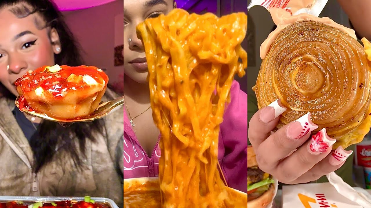 TikTok Mukbang Compilation | Buldak, Soup Dumplings, In-N-Out, Raising Cane’s, & Viral Food ASMR