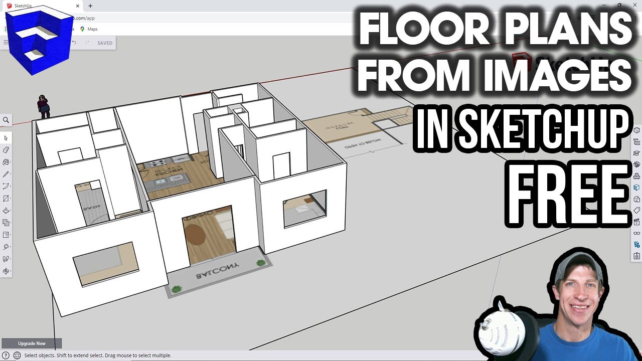 Создание планов этажей ИЗ ИЗОБРАЖЕНИЙ в SketchUp бесплатно!