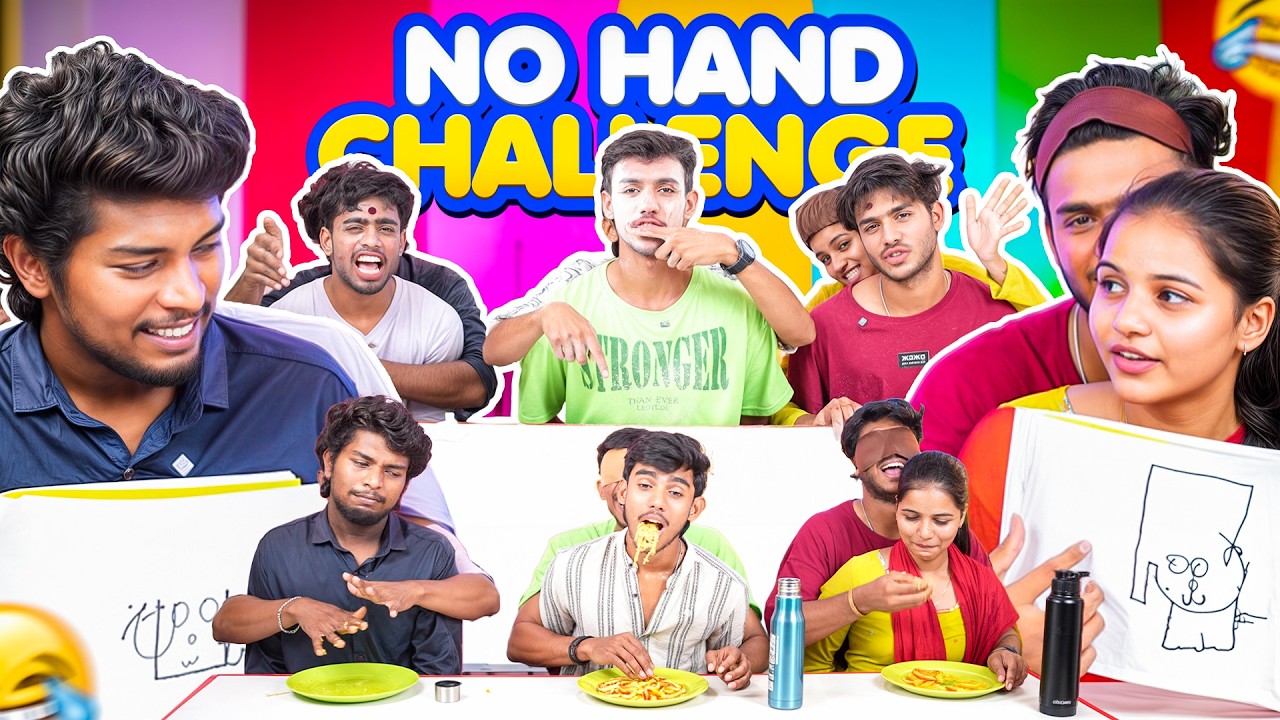 NO HAND CHALLENGE | Hilarious Fails & Fun Tasks!😂🔥 #nrfm #trending #challenge