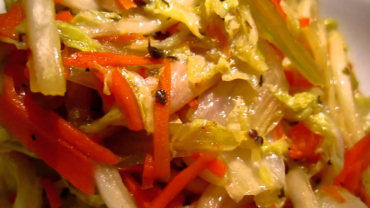 Cooking result - carrot, celery and cabbage threads 02,