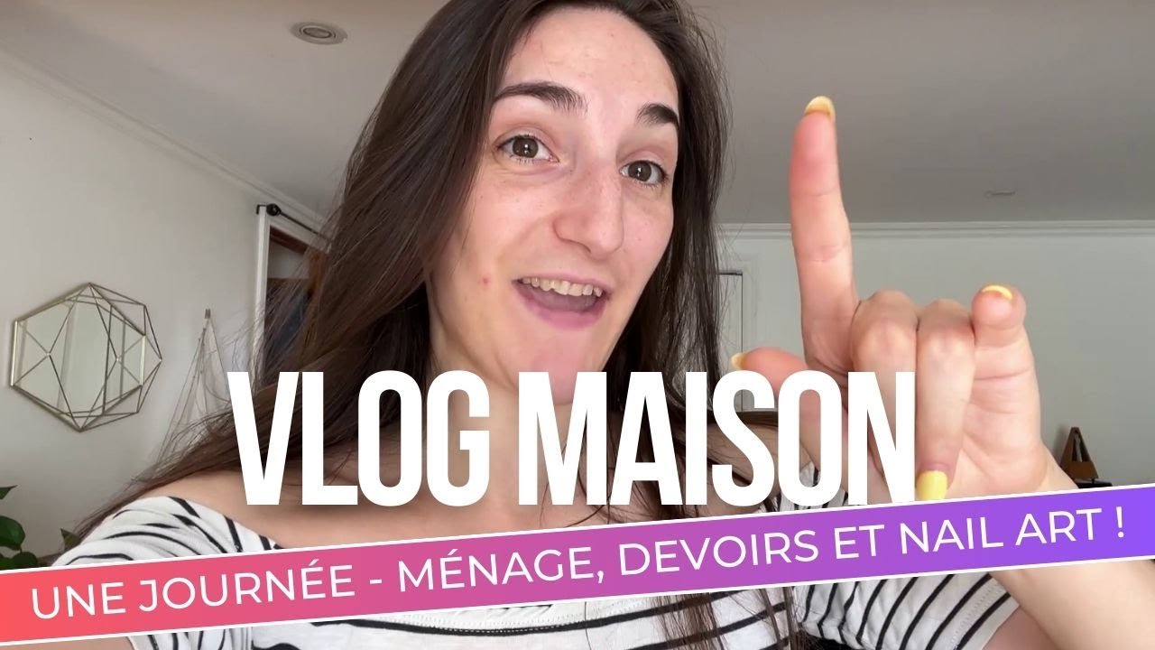 💕Une journée dans ma vie - devoir, ménage et nail art ! 💜