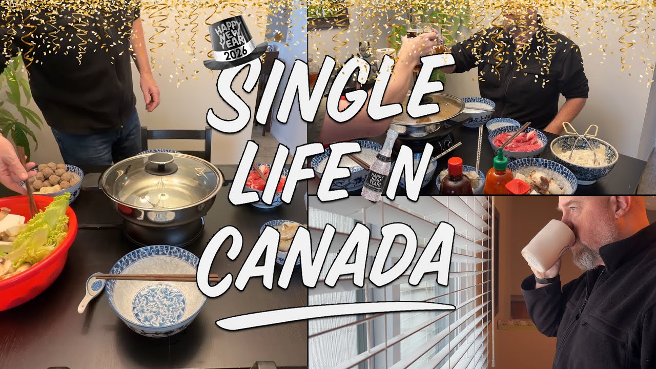 Living in Canada 🇨🇦 | Cozy New Year’s Eve at Home ❄️ | Thai Hot Pot, Family Time & Quiet Reflections