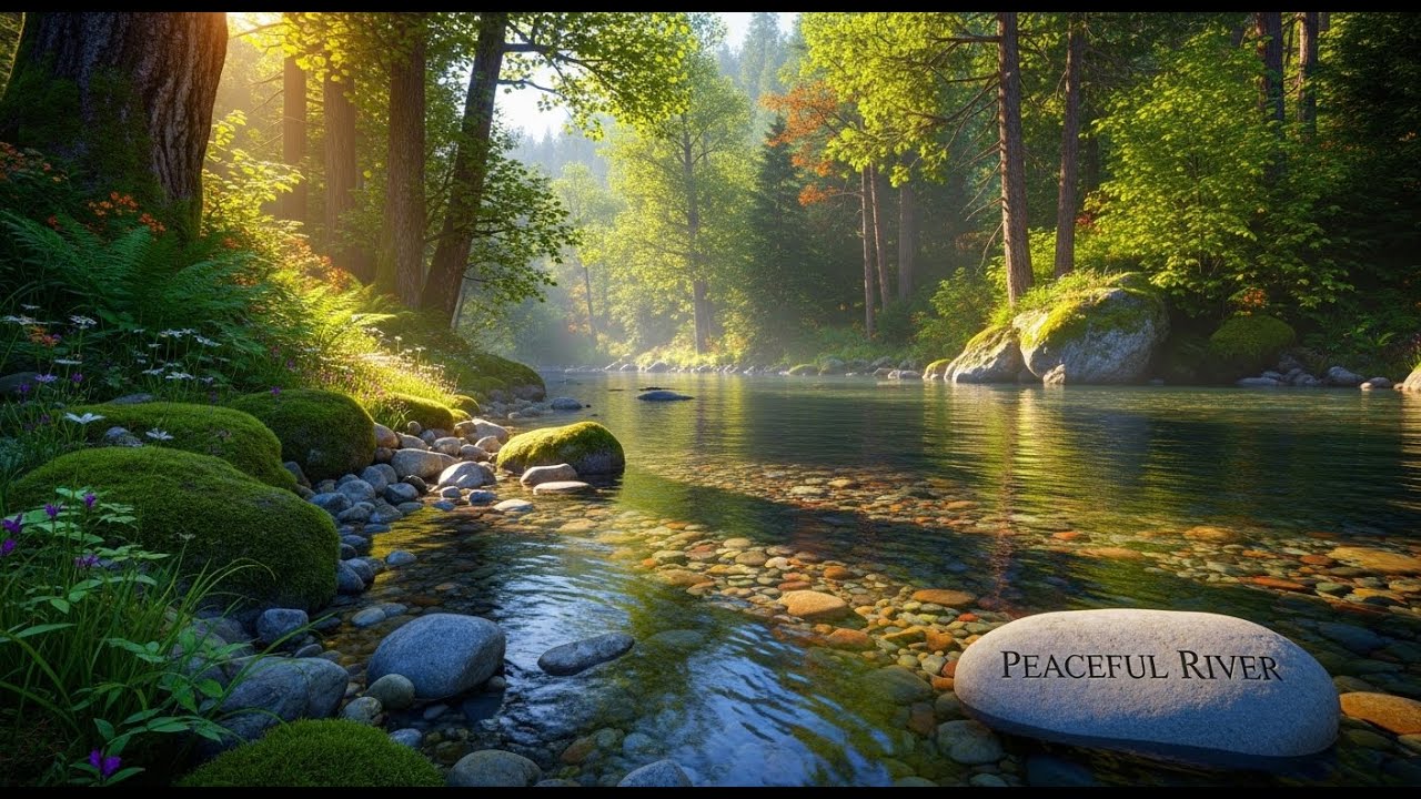 Flowing River Ambience 🌊 Peaceful Sound for Meditation, Focus, and Deep Relaxation #964