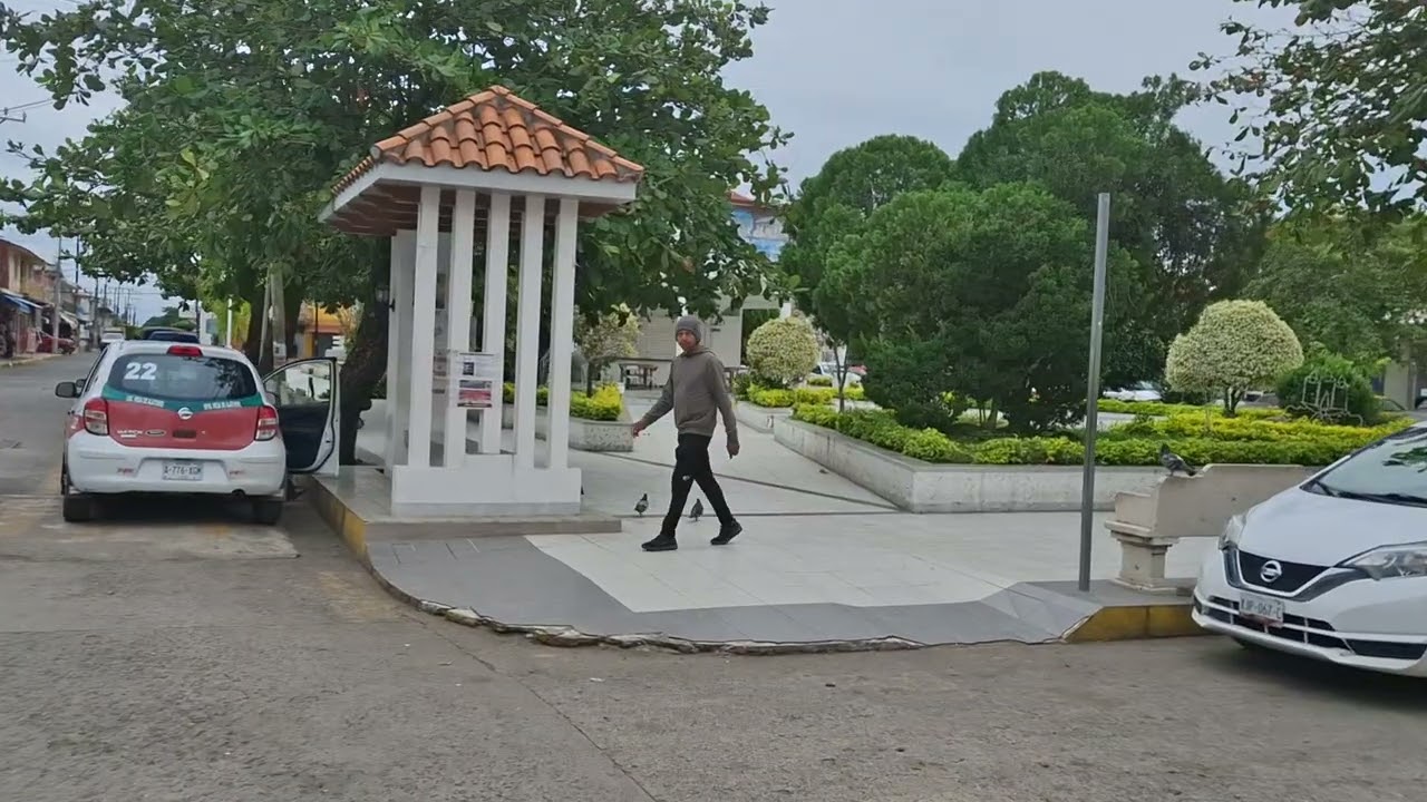 Con mucho frío, recorrido por el centro de Vega de Alatorre Veracruz