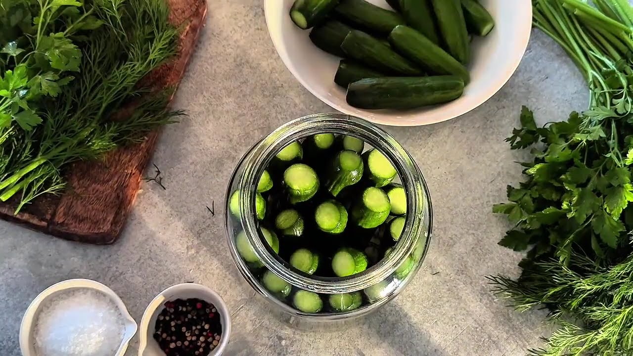 Russian Lightly Salted Cucumbers. Fresh, Crunchy & Easy