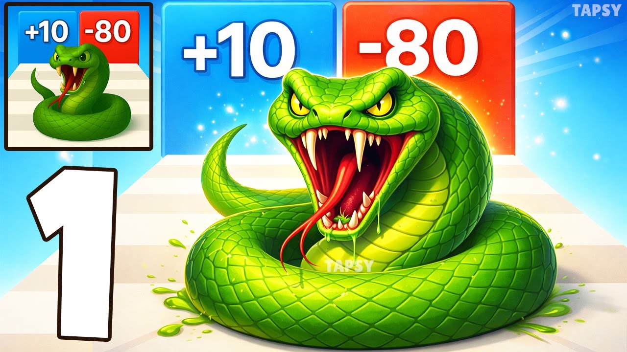 🐍 Snake Evolution Run 3D Gameplay Walkthrough Part 1 – Evolve & Grow Stronger! (Android,iOS)