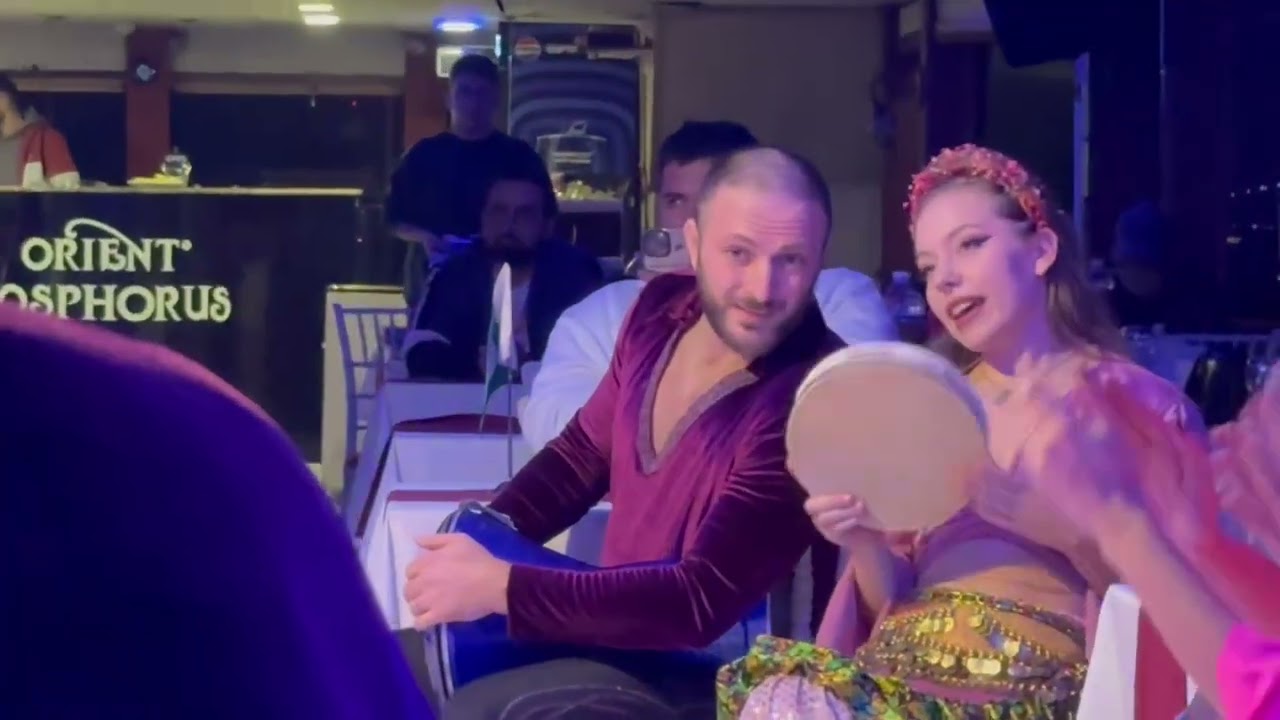 Turkish Dance Performance aboard Bosphorus Cruise in Istanbul Turkey