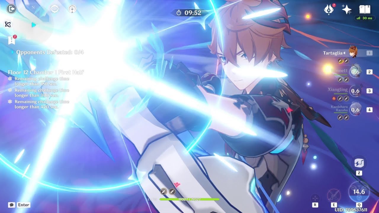 4.4 Floor 12 Top half continuous run 52s Tartaglia international Day 1 Speedrun w/book