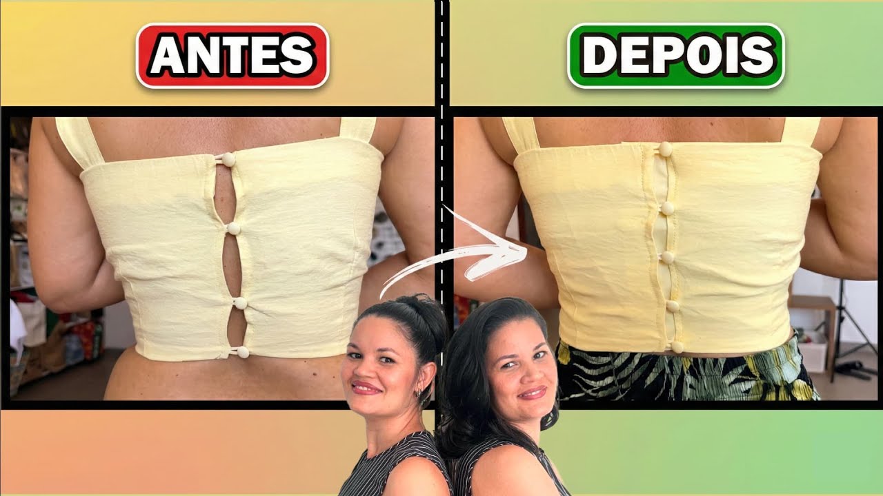 Espaço Entre os Botões da Blusa? Olha Como Resolvemos