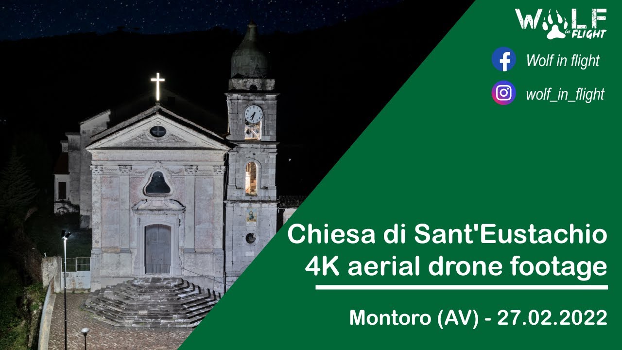 Chiesa di Sant'Eustachio - Montoro (AV) - 4K aerial drone footage