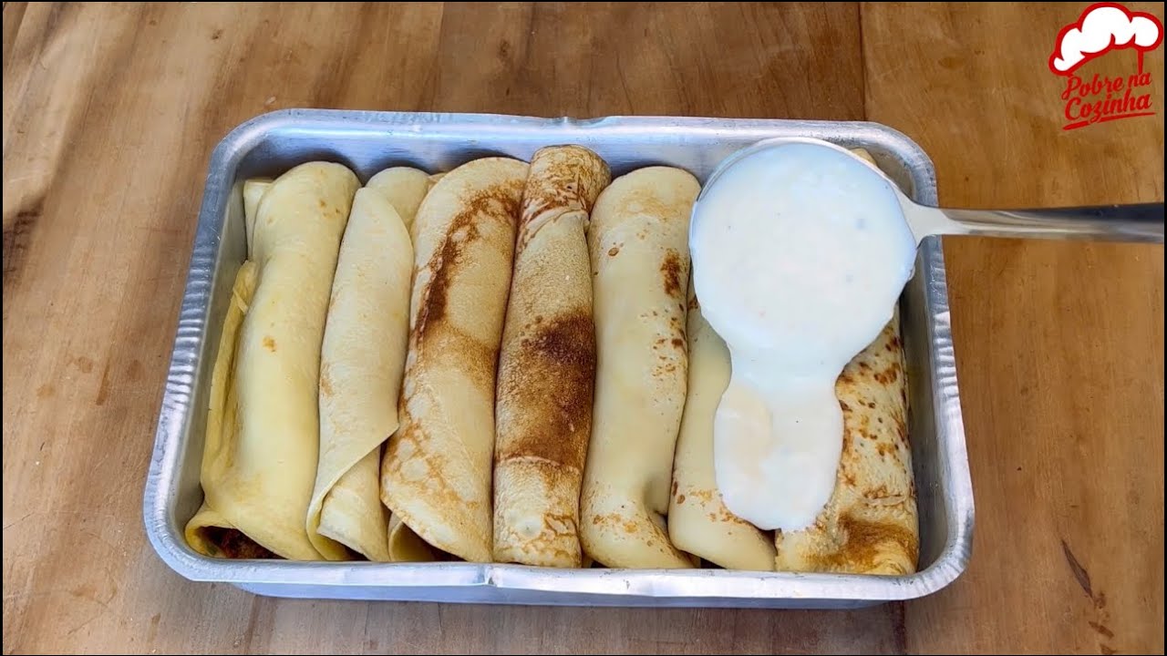 não faça panqueca antes de ver isso, fica perfeito para seu almoço e sua família vai amar