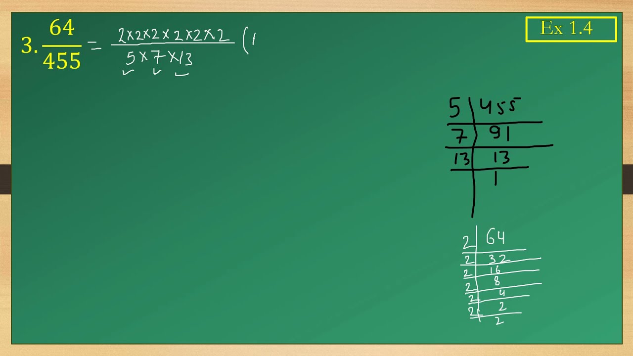 Class - 10th, Ex - 1.4, Q 1 (Real Numbers) NCERT CBSE