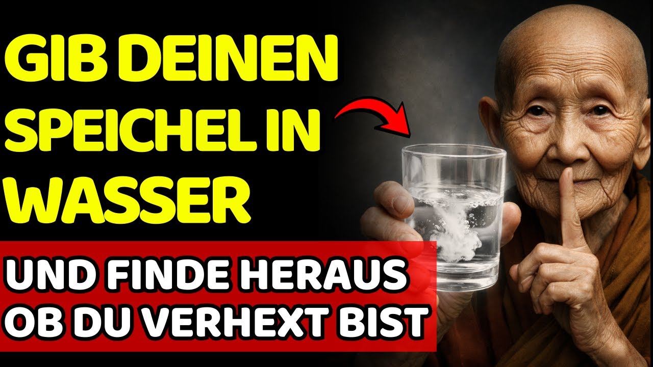 Spuck in ein Glas Wasser (5 Min.) und schick Schwarze Magie zurück | Uraltes Ritual