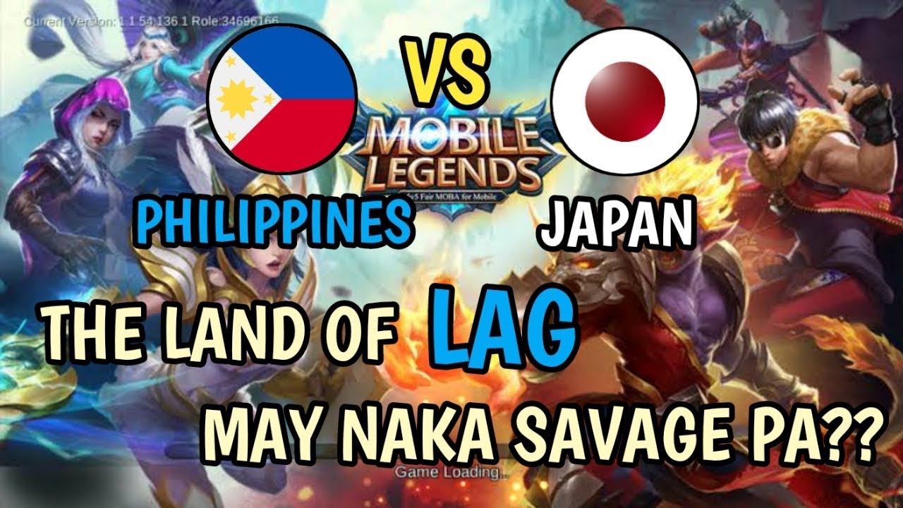 UNFAIR MATCHING O MALAKAS LANG TALAGA KAHIT LAG? | PHILIPPINES VS JAPAN | MOBILE LEGENDS