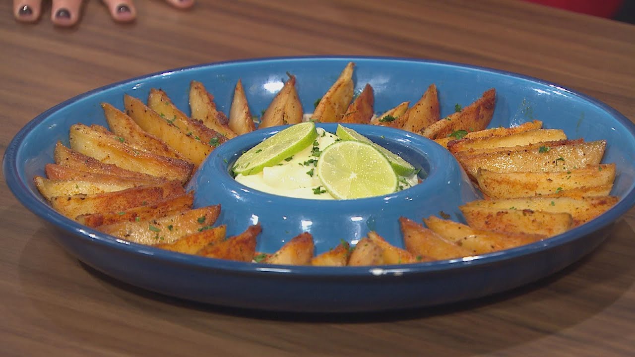 TikTok Tray Bake Wedges & Garlic Mayo Dip | Daniel Lambert