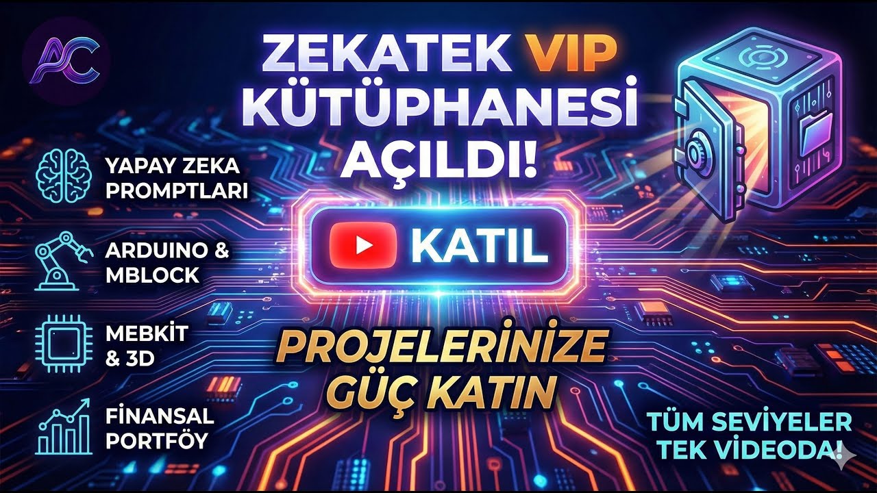 Zekatek VIP Kütüphanesi Açıldı! 🔓 Kodlar, Projeler, Promptlar ve Fazlası...