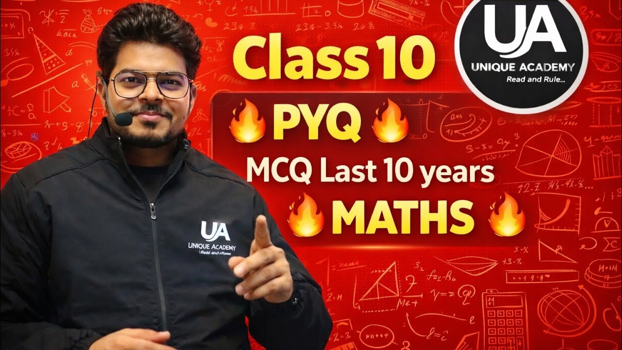 Class 10 Maths Most important MCQ's | PYQ | Last 10 Years | Paper yahi se aayega 2026 | Rajesh Sir 