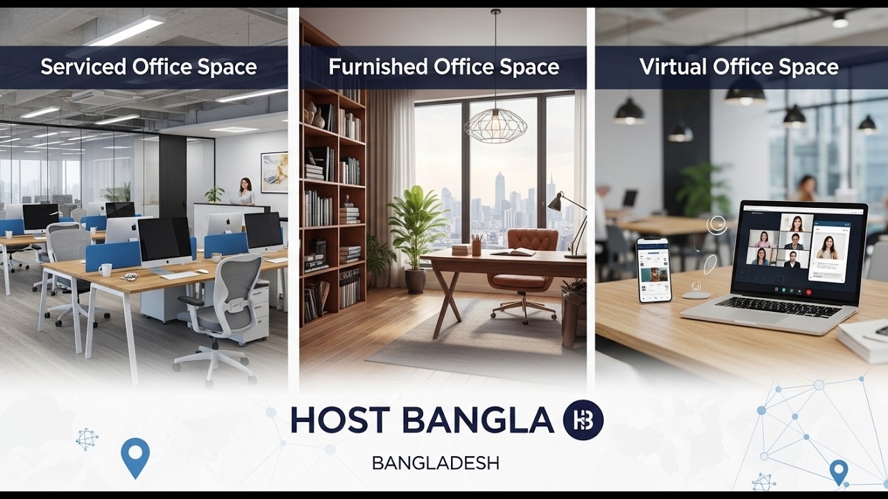 Serviced Office Space | Furnished Office Space | Virtual Office Space | Bangladesh | Host Bangla