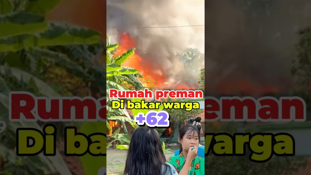Rumah preman di bakar #viral #comedy #viralvideo #kebakaran