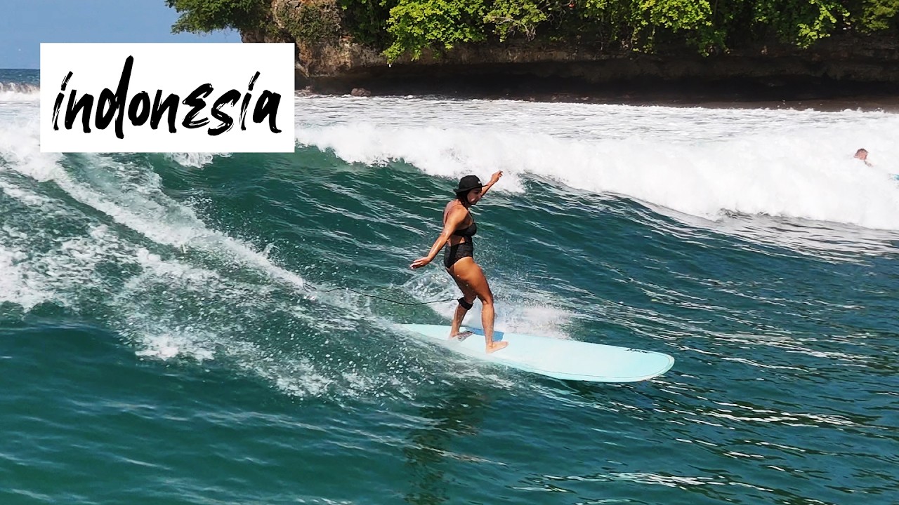 SURFING BATUKARAS — West Java’s Chill Point Break (Beginner Guide & Costs) 🇮🇩